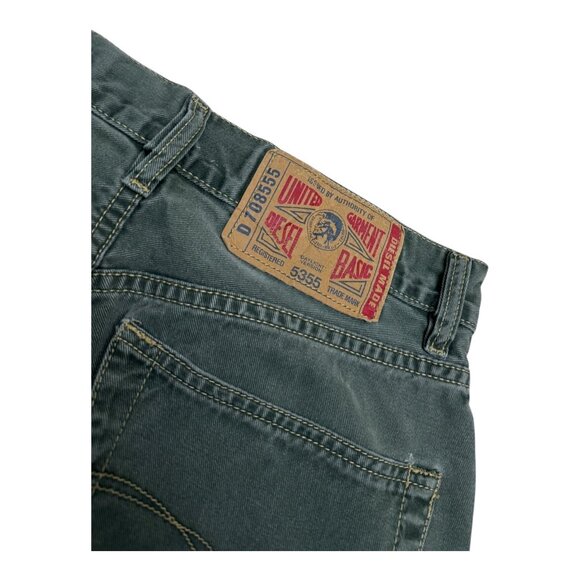 DIESEL Slim Straight BASIC Green Luxury Designer Denim Pants Jeans Mens 28x32 - Picture 4 of 7